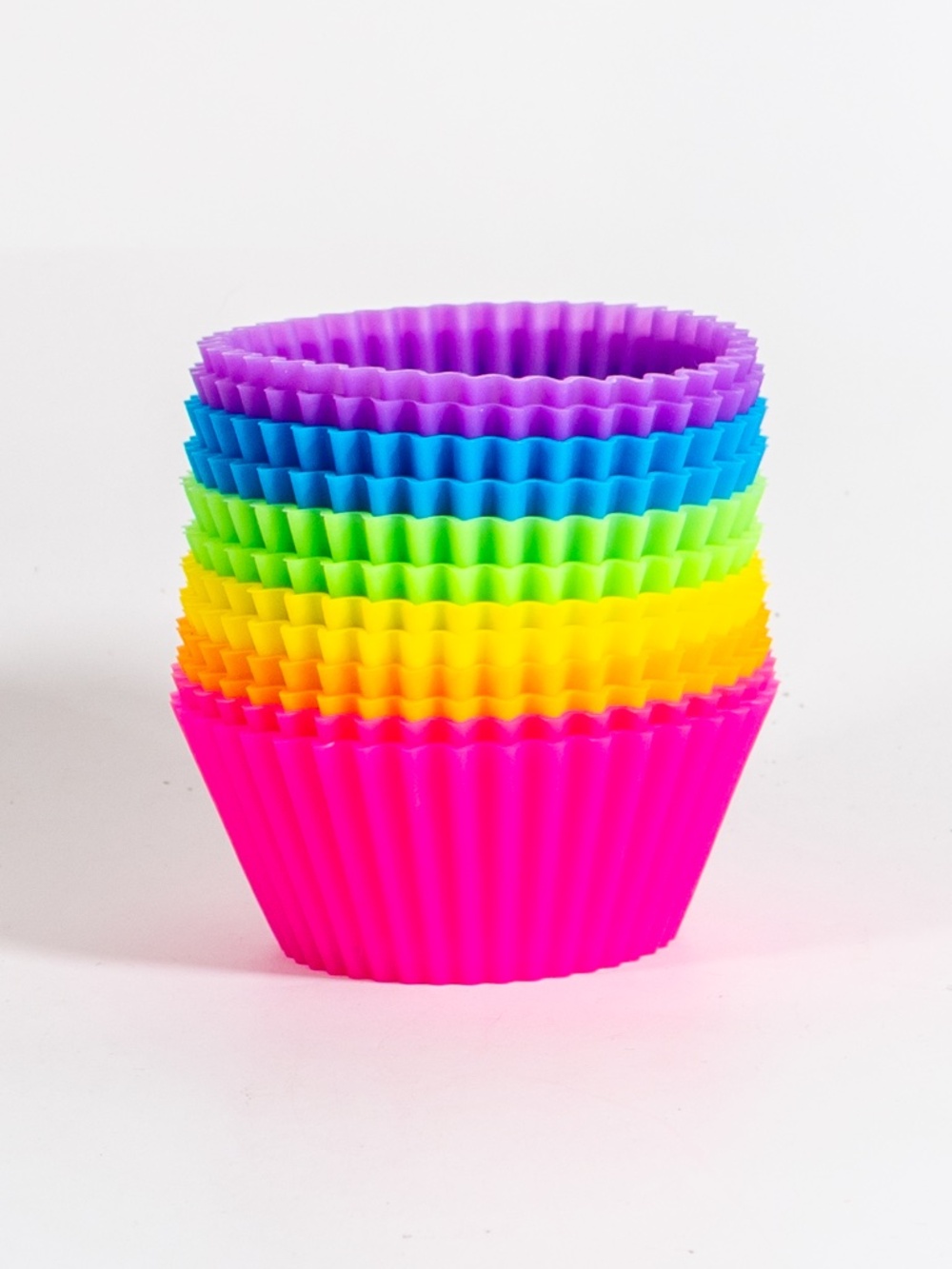 Reusable Non-Stick Silicone Baking Cups or Muffin Liners